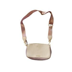 Life Dreams Crossbody Bag | Cream & Lavender Pebbled Faux Leather